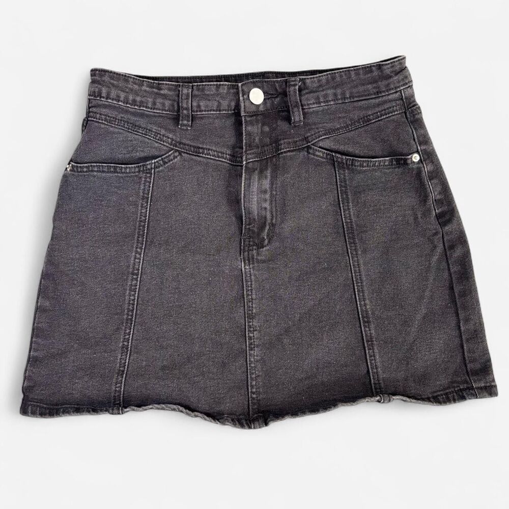 Shein Women's Black and Grey Skirt